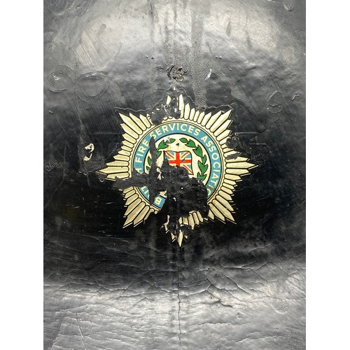 620 - LEATHER BRITISH FIRE SERVICE ASSOCIATION HELMET