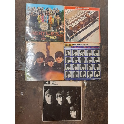 561 - SELECTION OF THE BEATLES AND RELATED BAND MEMBER ALBUMS