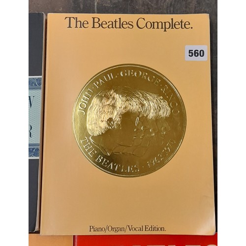 560 - THE BEATLES BOOK ALL ABOUT THE BEATLES, AND OTHER RELATED FANZINES, AND THE BEATLES COMPLETE MUSICAL... 