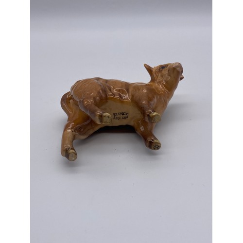 598 - BESWICK GLOSS MODEL OF A CALF