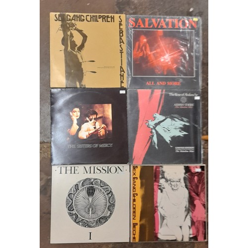 546 - VINYL BOX OF 12 INCH EPS MAINLY GOTH MUSIC