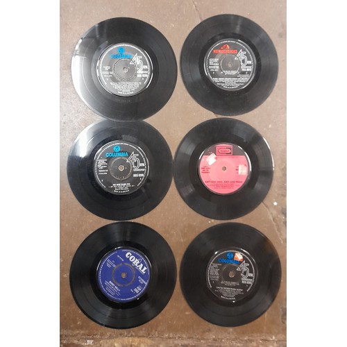 545 - VINYL BOX OF VINYL 45S RPM SINGLES MAINLY FROM 1960S