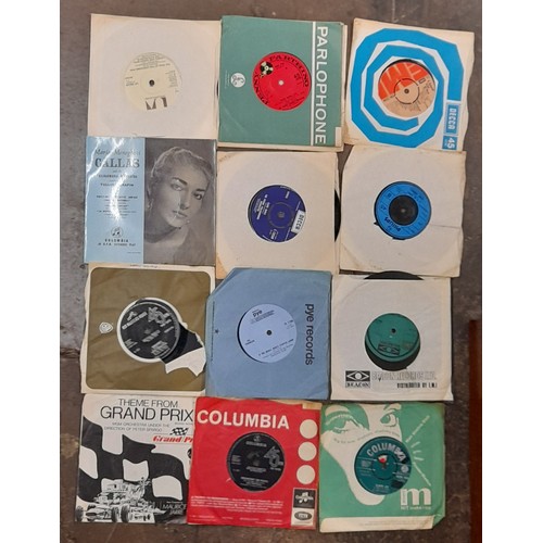 545 - VINYL BOX OF VINYL 45S RPM SINGLES MAINLY FROM 1960S