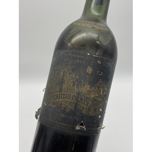 634 - BOTTLE OF CHÂTEAU LE GRANGE 1970, BOTTLE OF VINTAGE 1944 CHÂTEAU - PALMER MARGEUX MEDOC AND A BOTTLE... 