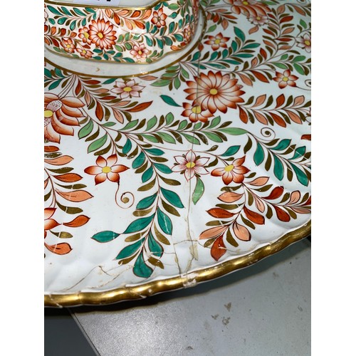 611 - 19TH CENTURY COPELAND LAZY SUSAN AS FOUND 45CM