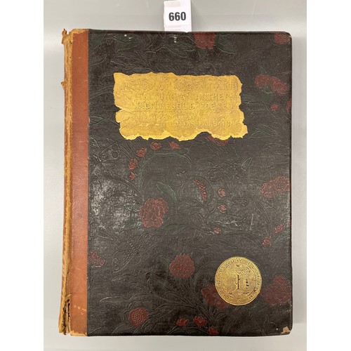 660 - HARD BACK BOOK RELICS OF ANCIENT ARCHITECTURE AND OTHER PICTURESK SCENES IN GLASGOW 1885 BY BRYCE AN... 