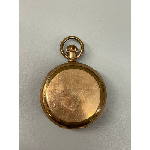 688 - GOLD PLATED FULL HUNTER POCKET WATCH