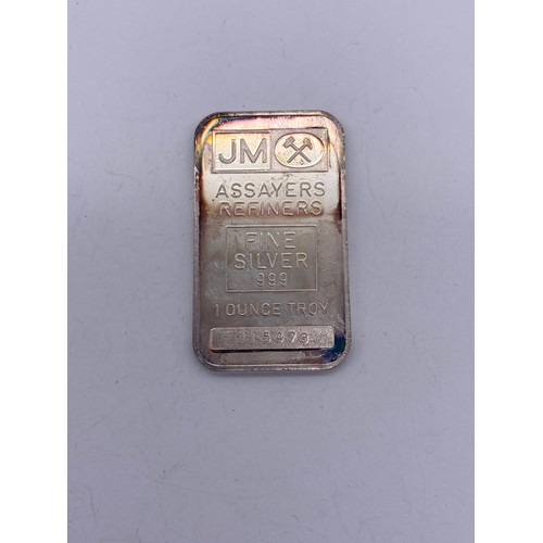 690 - FINE SILVER ONE OUNCE TROY INGOT