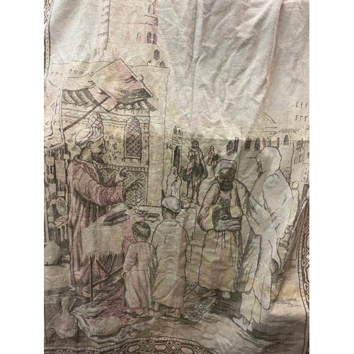 657 - WALL HANGING OF AN EASTERN BAZAAR