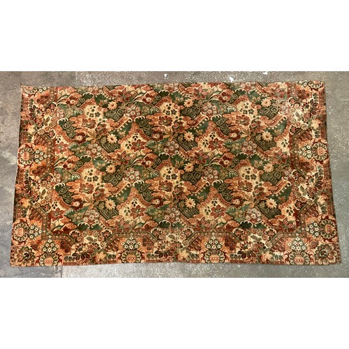 69 - CHENILLE FLORAL PATTERN WALL HANGING 171CM X 101CM