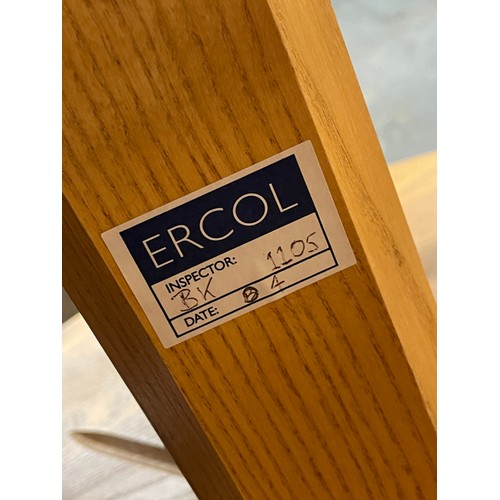 145 - ERCOL LIGHT ELM FIVE SHELF CORNER WOTNOT