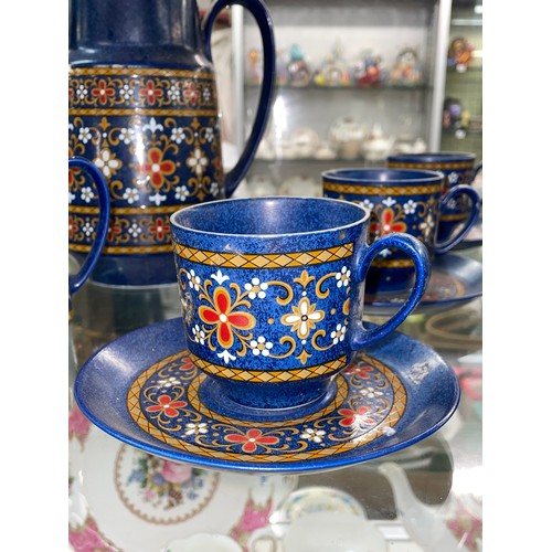 173 - WINTERLING PATTERN COBALT BLUE BAVARIAN COFFEE SERVICE