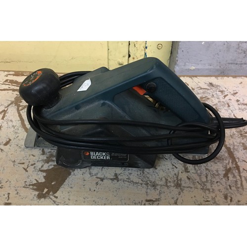 366 - BLACK AND DECKER KS 865 CIRCULAR SAW, BLACK AND DECKER ELECTRIC PLANER, AND HILKA ORBITAL SANDER