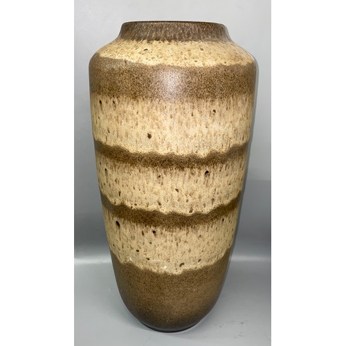 306 - WEST GERMAN POTTERY LARGE EARTH TONE VASE NUMBER 517-45