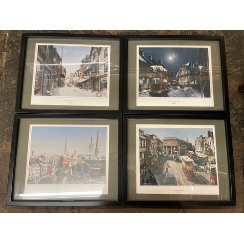 406 - SET OF FOUR BYGONE COVENTRY RELATED PRINTS BY ALLEN FIRTH