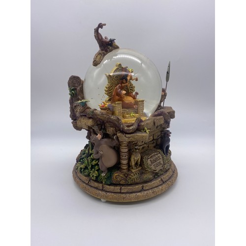 276 - DISNEY JUNGLE BOOK 35TH ANNIVERSARY GOLD GLITTER SNOW GLOBE