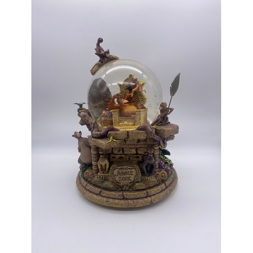 276 - DISNEY JUNGLE BOOK 35TH ANNIVERSARY GOLD GLITTER SNOW GLOBE