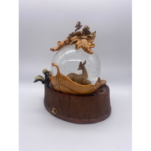 278 - DISNEY BAMBI AUTUMN LEAF SNOW GLOBE DESIGNED BY JODY DAILY