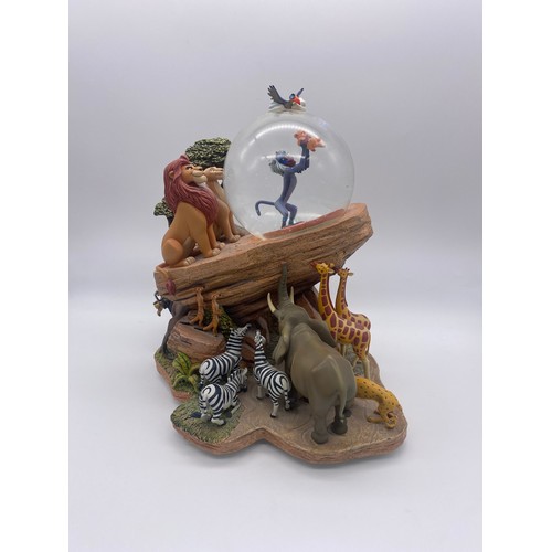 287 - DISNEY LION KING PRIDE ROCK 25TH ANNIVERSARY SNOW GLOBE