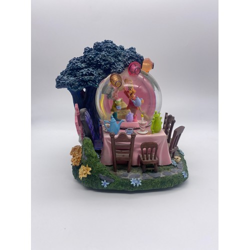 290 - DISNEY ALICE IN WONDERLAND ALL IN A GOOD AFTERNOON SNOW GLOBE