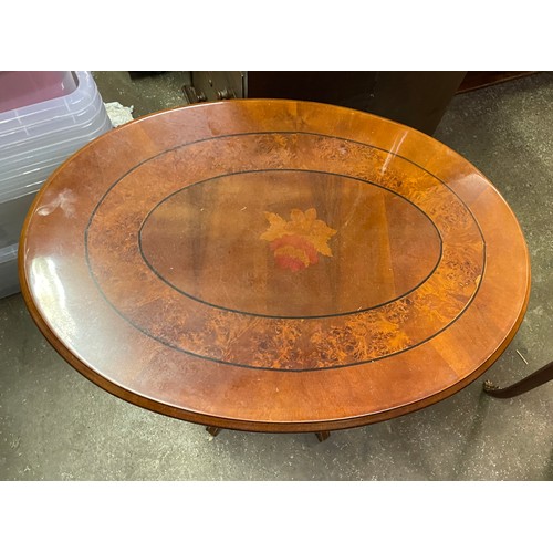 151 - WALNUT OVAL OCCASIONAL TABLE