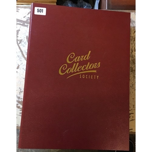 501 - CARD COLLECTORS SOCIETY BINDER OF WILLS JOHN PLAYERS, CIGARETTE CARD SETS (RIDERS OF THE WORLD, FAMO... 