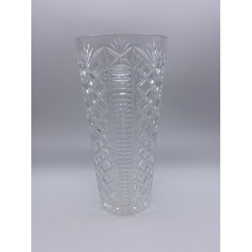 453 - WATERFORD CRYSTAL PINEAPPLE VASE 30CM H