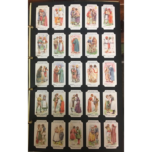 500 - CARD COLLECTORS SOCIETY BINDER OF WILLS JOHN PLAYERS, CIGARETTE CARD SETS (FIRST AID, PROMINANT GOLF... 