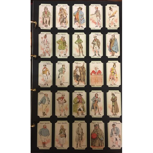 500 - CARD COLLECTORS SOCIETY BINDER OF WILLS JOHN PLAYERS, CIGARETTE CARD SETS (FIRST AID, PROMINANT GOLF... 