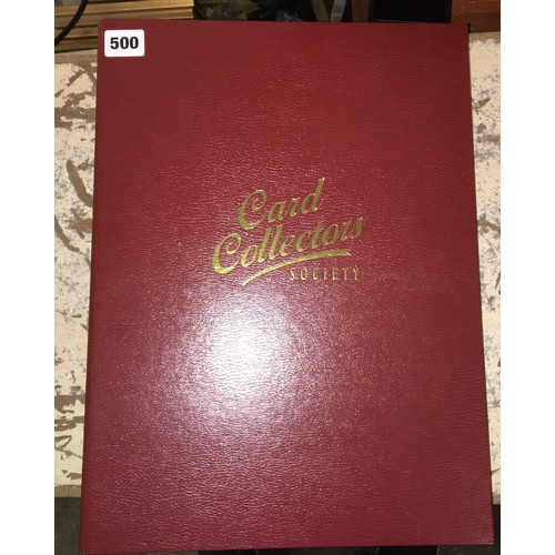 500 - CARD COLLECTORS SOCIETY BINDER OF WILLS JOHN PLAYERS, CIGARETTE CARD SETS (FIRST AID, PROMINANT GOLF... 