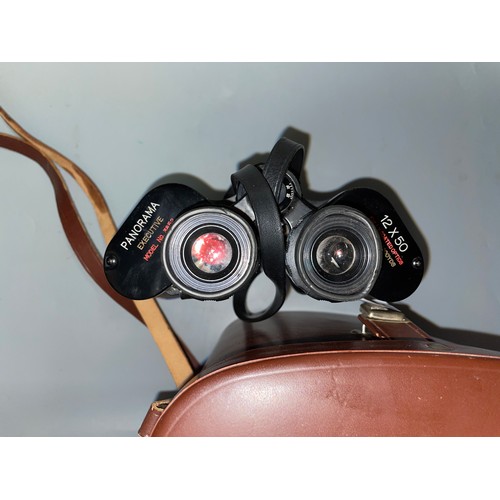 490 - CASED PAIR OF PANORAMA EXECUTIVE 12X50 3852 BINOCULARS