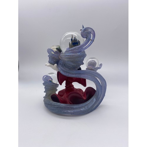 267 - DISNEY MICKEY MOUSE PARKS TIERED SNOW GLOBE