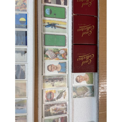 506 - TRAY OF CARD COLLECTORS SOCIETY CIGARETTE CARD SETS INCLUDING THE SEASHORE, GARDEN FLOWERS, SPORTS O... 