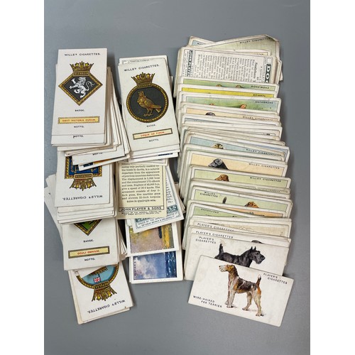 498 - SELECTION OF WILLS AND PLAYERS CIGARETTE CARDS