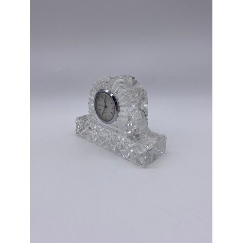 448 - CAVAN IRISH CRYSTAL MANTLE CLOCK