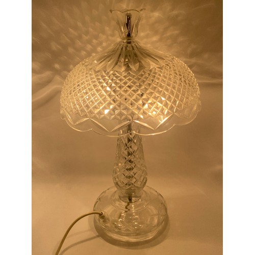 443 - WATERFORD CRYSTAL ACHILL MUSHROOM LAMP