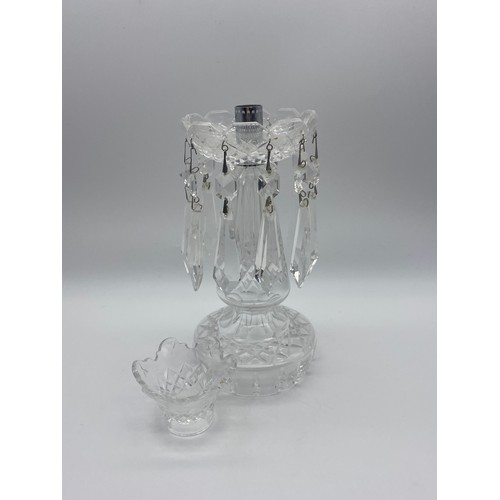 444 - WATERFORD CRYSTAL GLASS TABLE LUSTRE