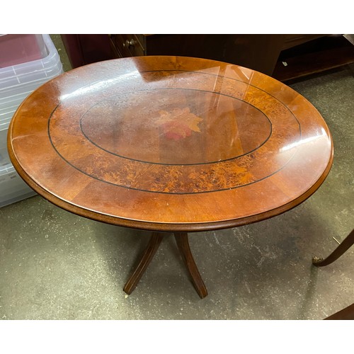 96 - WALNUT OVAL OCCASIONAL TABLE