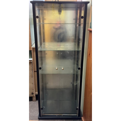 155 - GLAZED TWIN DOOR DISPLAY TOWER