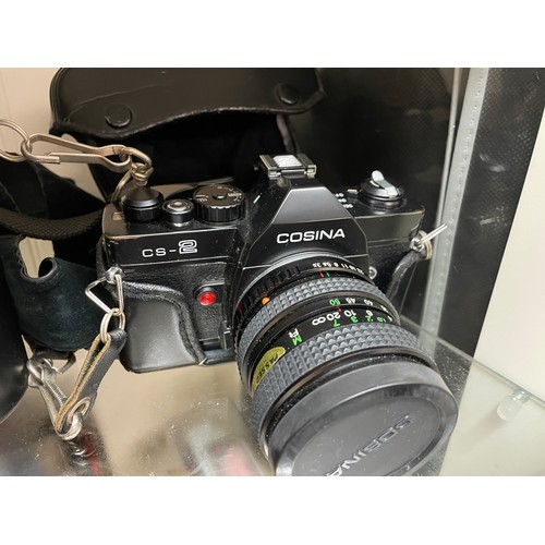 225 - COSINA CS2 35M CAMERA AND LENSES