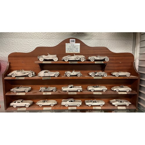 246 - DANBURY MINT THE CLASSIC SPORTS CAR COLLECTION RACK