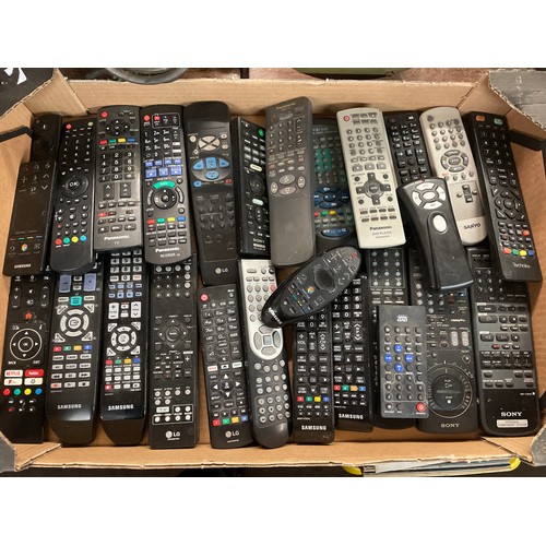 339 - CARTON OF TV AND OTHER REMOTE CONTROLS