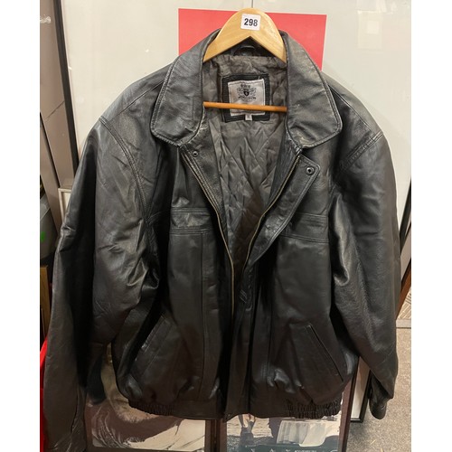 298 - SABATINI XL MOTOR CYCLE LEATHER JACKET