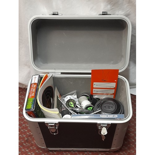 276 - FOUR HEAVY DUTY RECORD STORAGE CARRY CASES