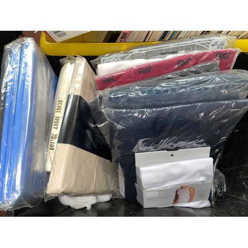 344 - CRATE INC. SINGLE BED FLAT SHEETS, TROUSERS AND OTHER MENSWEAR