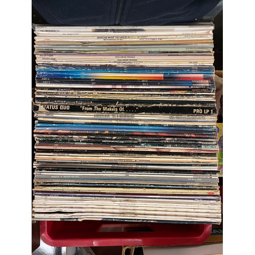 349 - CRATE OF VINYL LP RECORDS