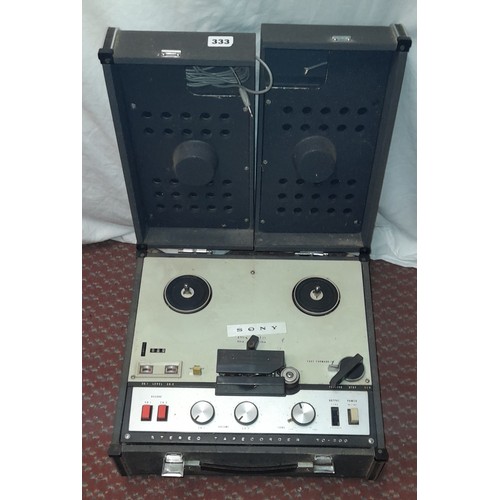 333 - SONY TC200 REEL TO REEL TAPE RECORDER