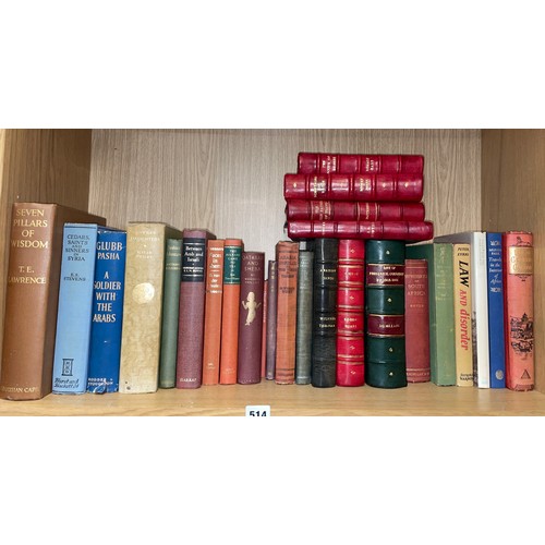 514 - SHELF OF BOOKS ON THE DISCOVERY AND ADVENTURES IN THE NEARAND FAR EAST AND AFRICA INCLUDING SEVEN PI... 