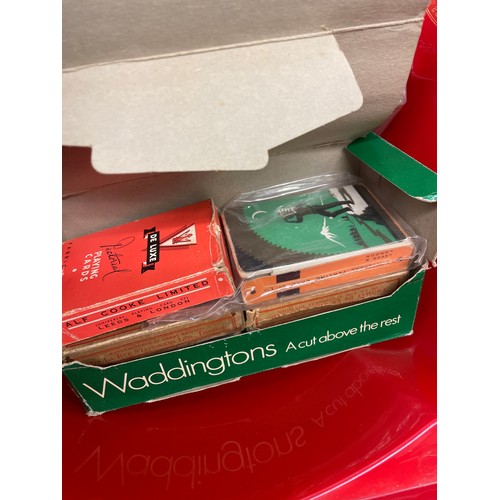 518 - CRATE OF REGULAR DECKS OF WADDINGTONS CARDS