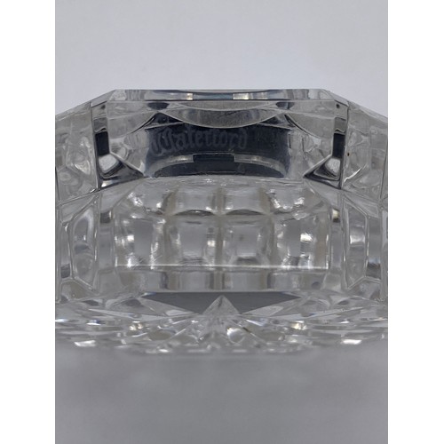 413 - WATERFORD CRYSTAL OCTAGONAL QUARTZ MANTLE CLOCK